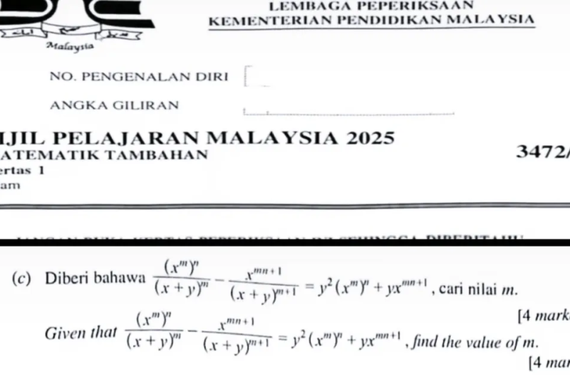 Soalan SPM 2025 – Soalan Index Pening