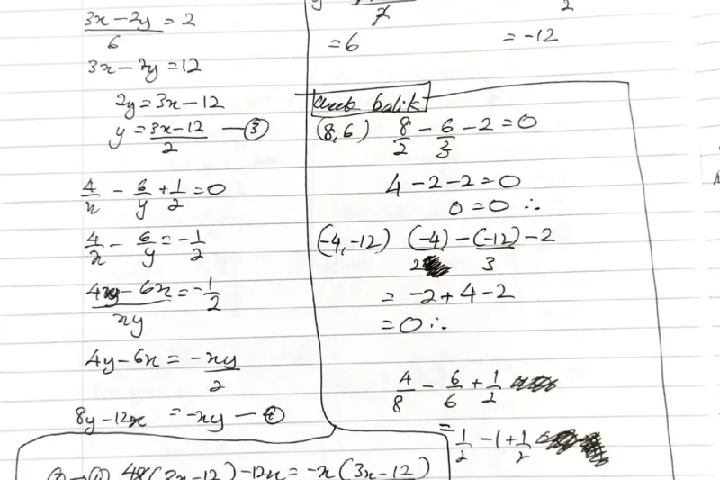 Guna Algebra Boleh Elak Nombor Besar