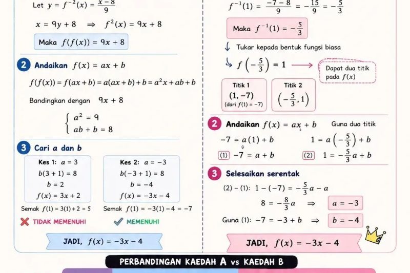 Dua Kaedah Cari Fungsi . Trial Kelantan