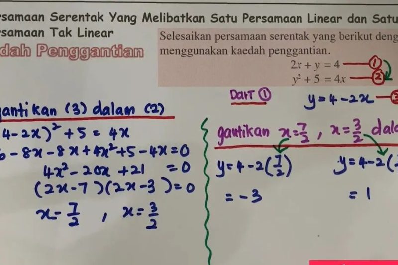 Sistem Persamaan – Faktorkan Ungkapan