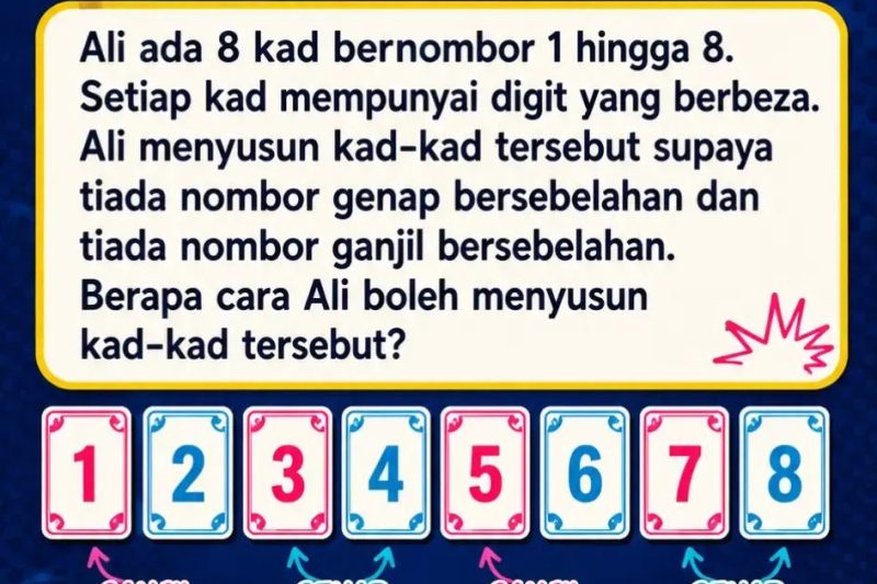 Susun Atur Nombor Genap Ganjil Berasingan
