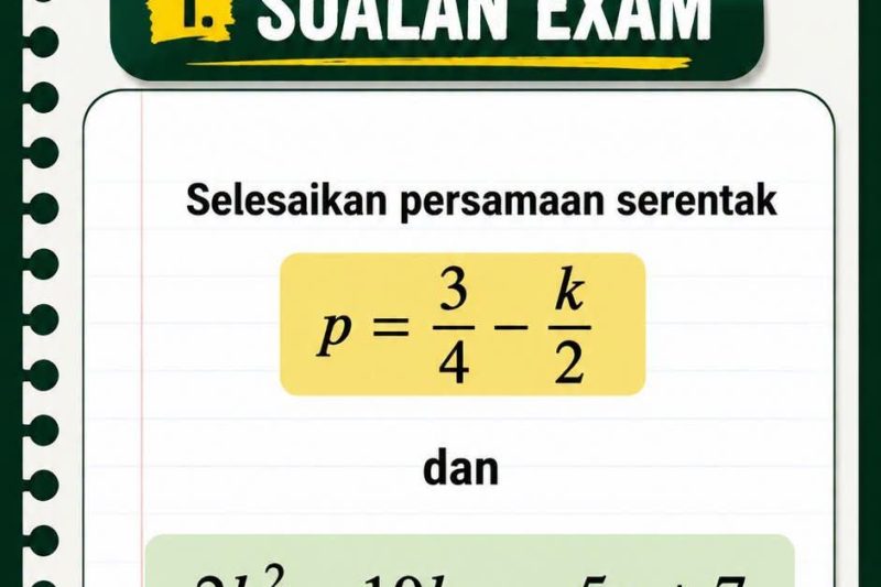 Sistem Persamaan Tanpa Kembang