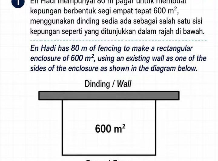 Sistem Persamaan Pagar Separuh