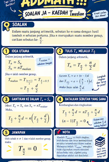 JANJANG ARIMETIK FORMULA Sn=Tmedian